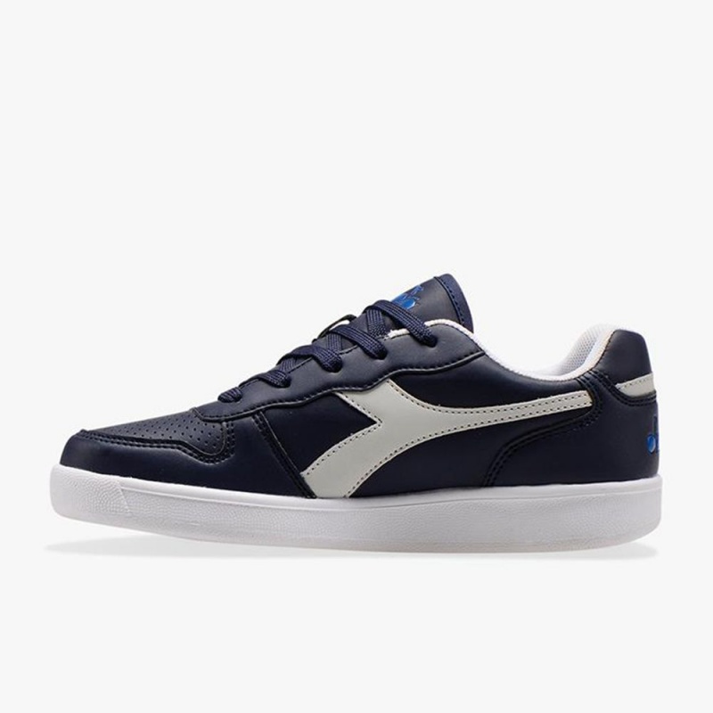 Basket Basse Diadora Playground Enfant Bleu Marine | ULNHWBF-03