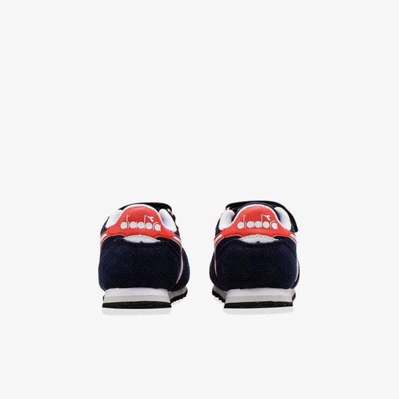 Basket Basse Diadora Simple Run Enfant Bleu Marine | CZJFTIS-71