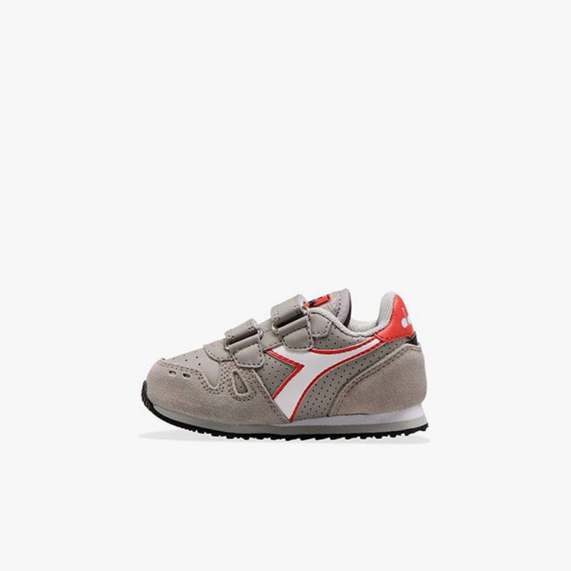 Basket Basse Diadora Simple Run Enfant Grise | MTDHXLB-60