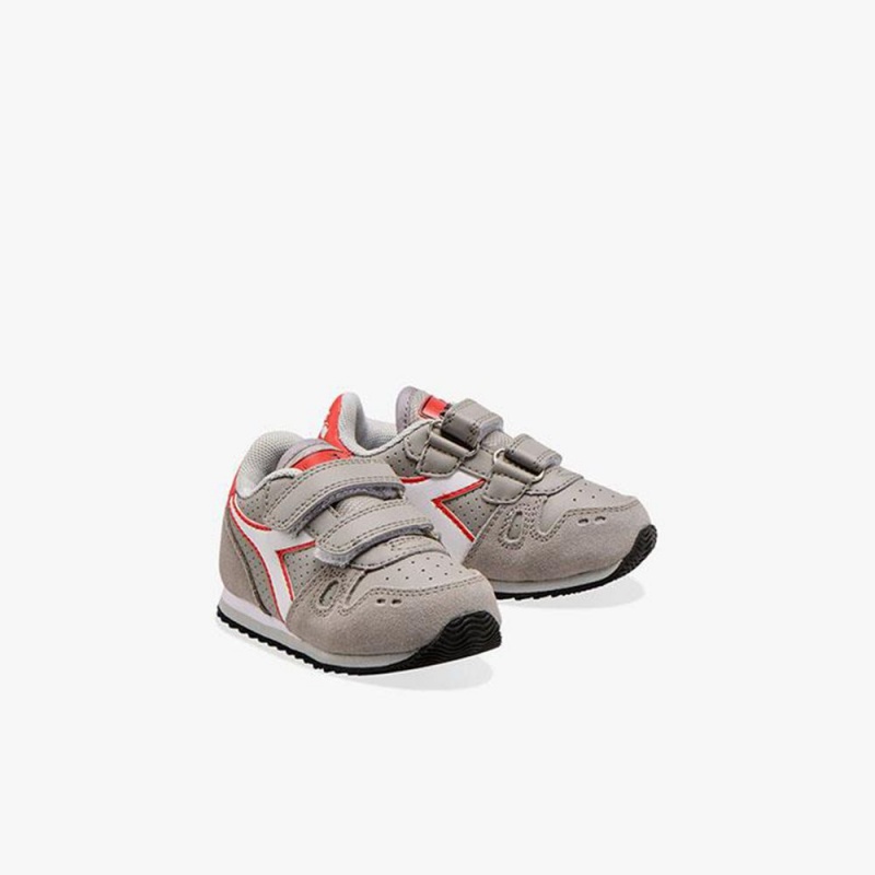 Basket Basse Diadora Simple Run Enfant Grise | MTDHXLB-60