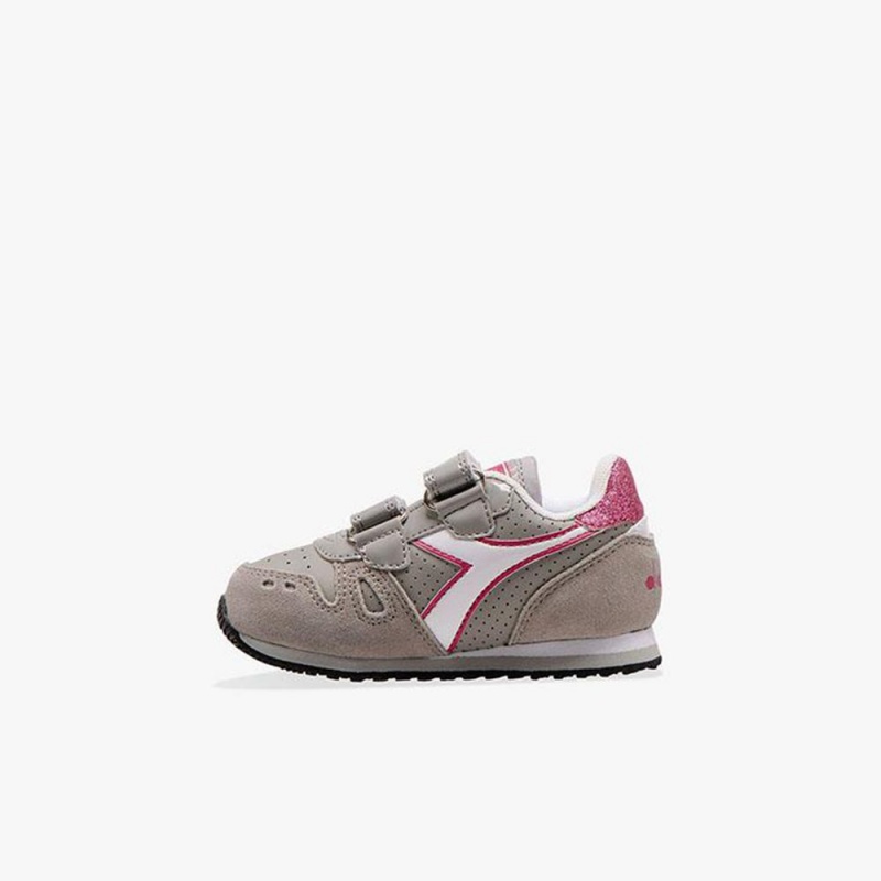 Basket Basse Diadora Simple Run Enfant Grise | ROGNALX-51