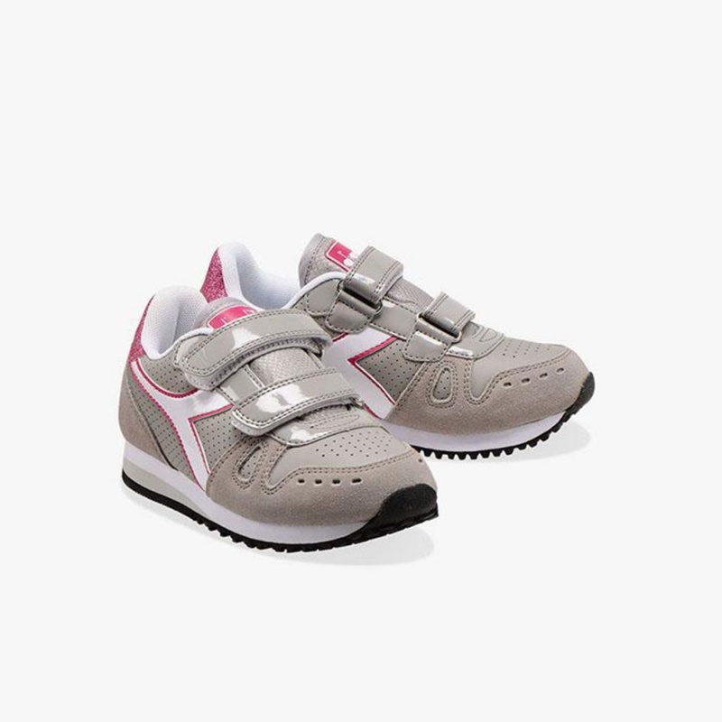 Basket Basse Diadora Simple Run Enfant Grise | MUTVGBW-15