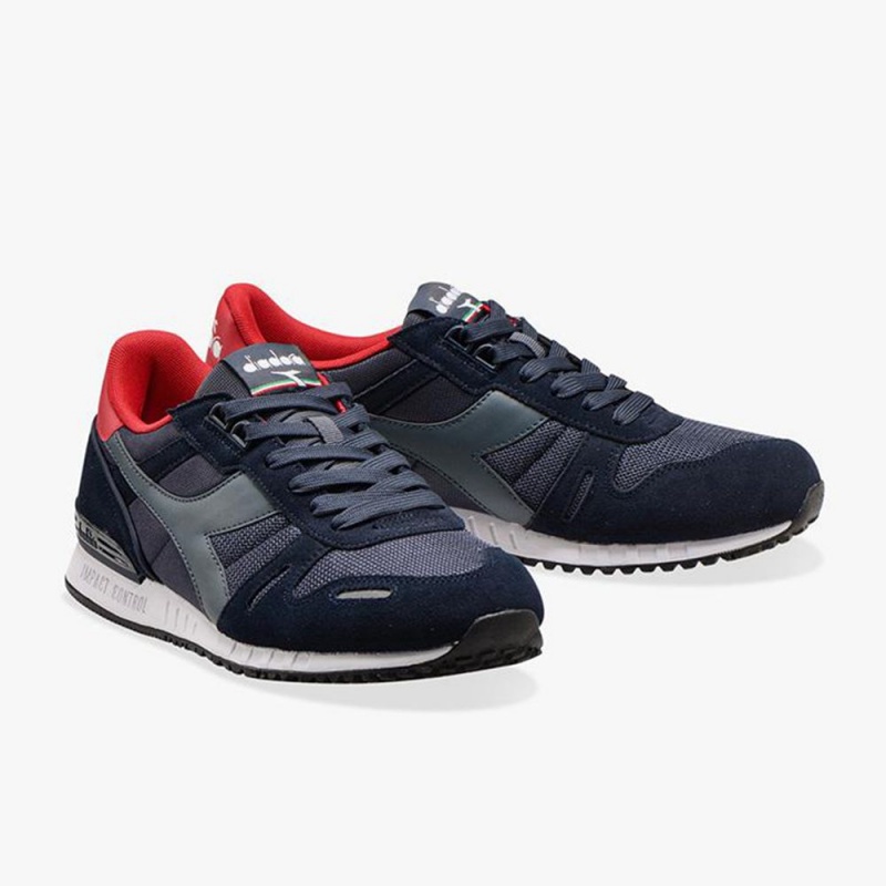 Basket Basse Diadora Titan Femme Bleu Marine | UPSOYJX-35