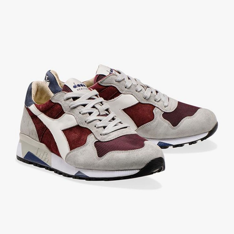 Basket Basse Diadora Trident Homme Rouge | UWHVMXG-80