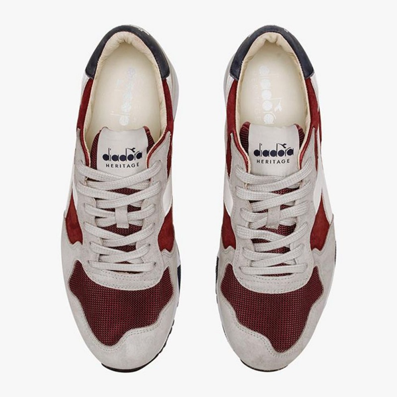 Basket Basse Diadora Trident Homme Rouge | UWHVMXG-80