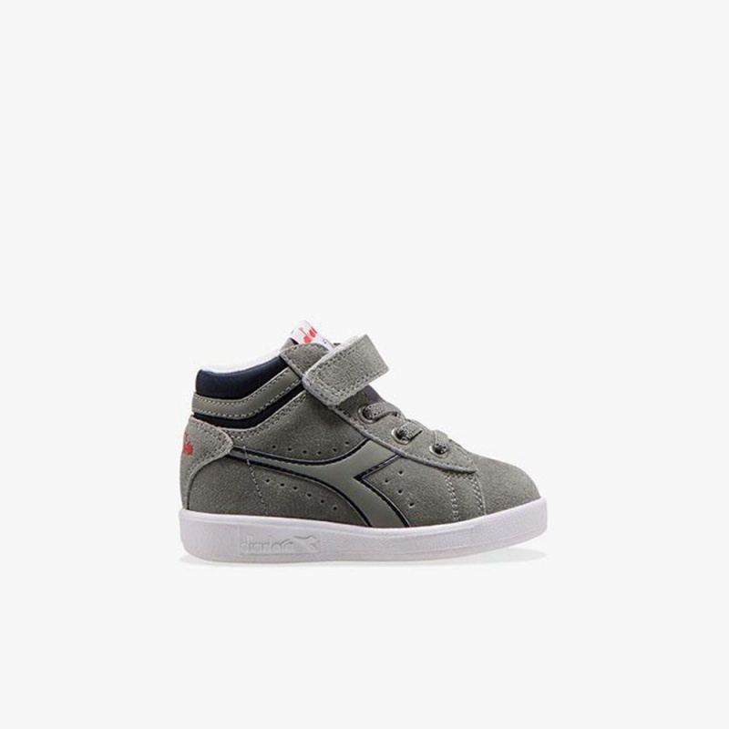 Basket Montante Diadora Game Enfant Grise | ULBVCDP-64