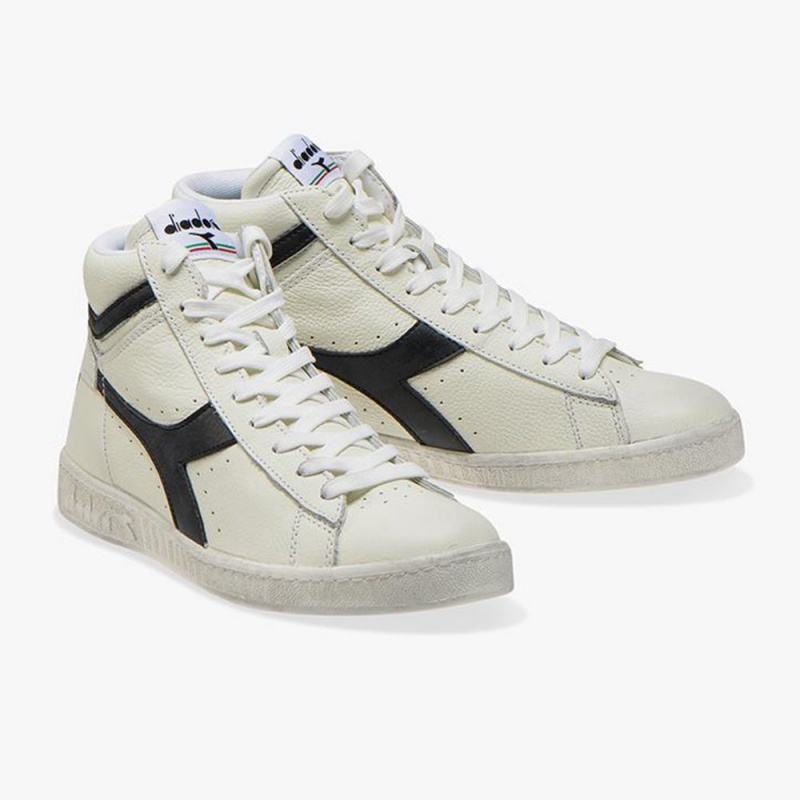 Basket Montante Diadora Game Homme Blanche | FJHEYRW-84