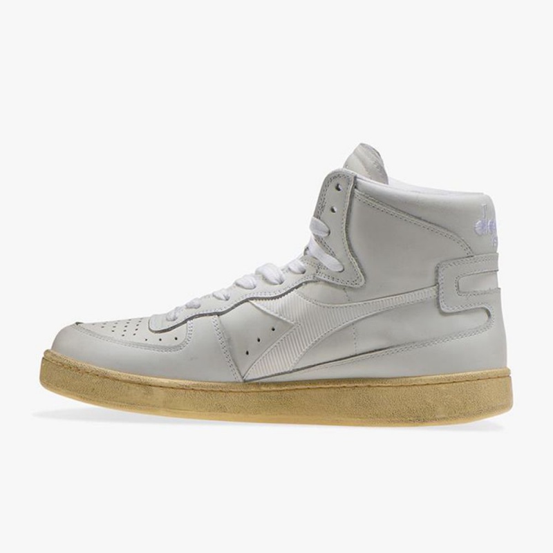 Basket Montante Diadora MI Basket Homme Blanche | YFZSUDX-19