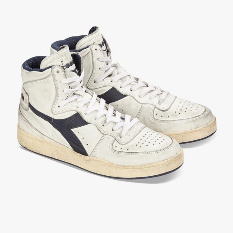 Basket Montante Diadora MI Basket Homme Bleu Marine | RWCFASU-76