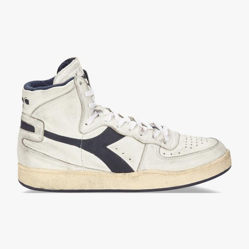 Basket Montante Diadora MI Basket Homme Bleu Marine | RWCFASU-76