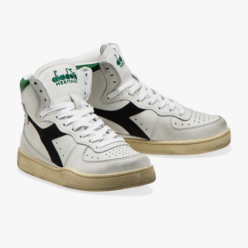 Basket Montante Diadora MI Basket Homme Vert | FJLWPSV-79