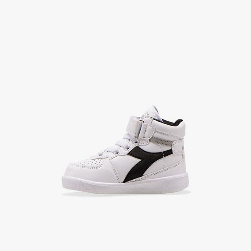 Basket Montante Diadora Playground Enfant Blanche | PAOUHIS-74