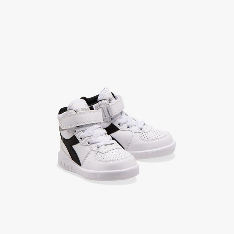 Basket Montante Diadora Playground Enfant Blanche | PAOUHIS-74