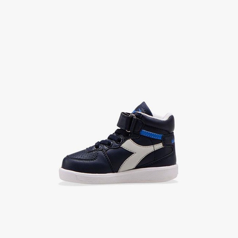 Basket Montante Diadora Playground Enfant Bleu Marine | TEFVWIU-31