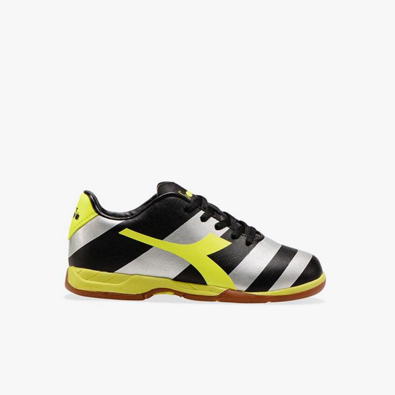 Chaussure Futsal Diadora Raptor Enfant Argent | NJTCHXP-62