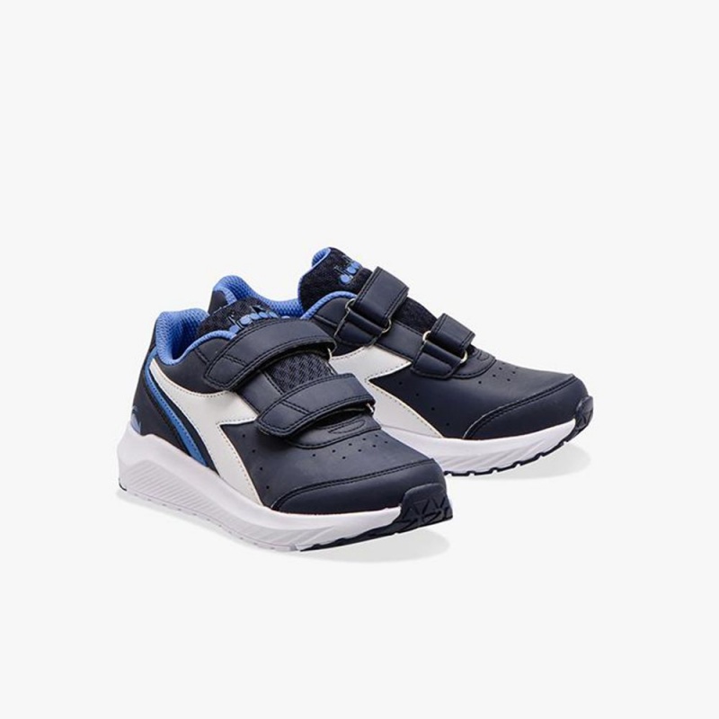 Chaussure Running Diadora Falcon Enfant Bleu Marine | HBQAKGT-45