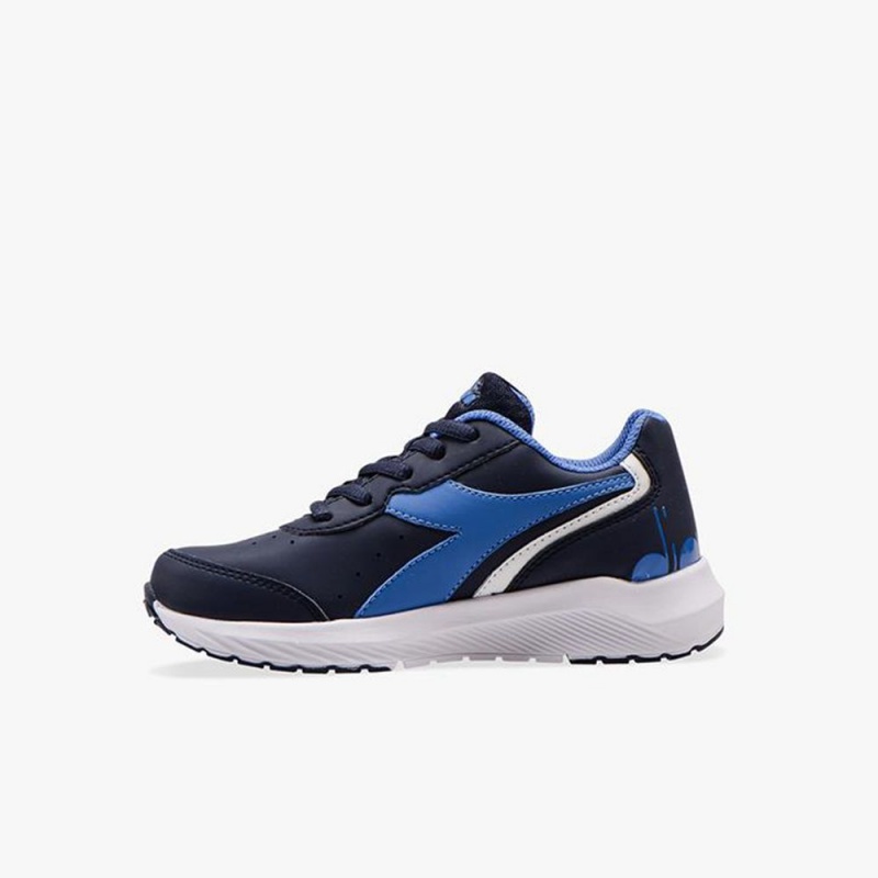 Chaussure Running Diadora Falcon Enfant Bleu Marine | UEGBXRV-91