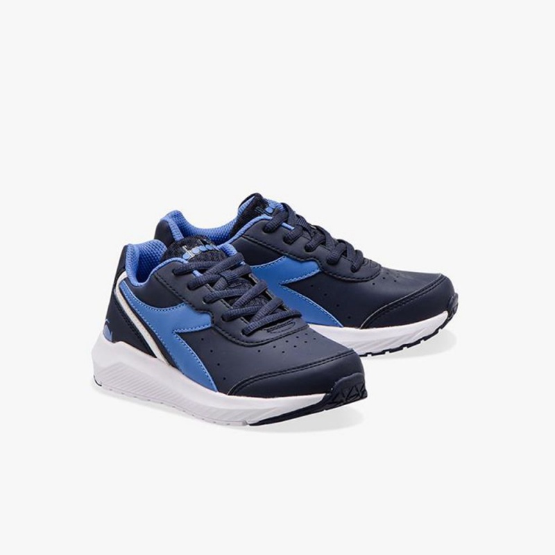 Chaussure Running Diadora Falcon Enfant Bleu Marine | UEGBXRV-91