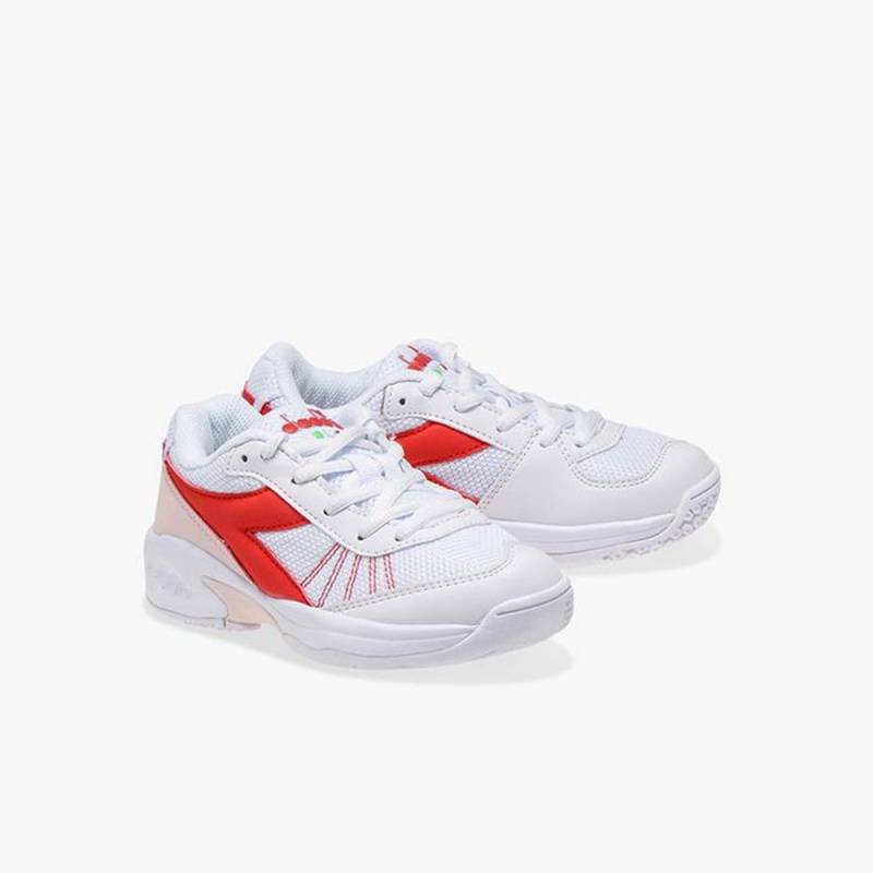 Chaussure Tennis Diadora S. Challenge Enfant Rouge | RTCAJZY-20