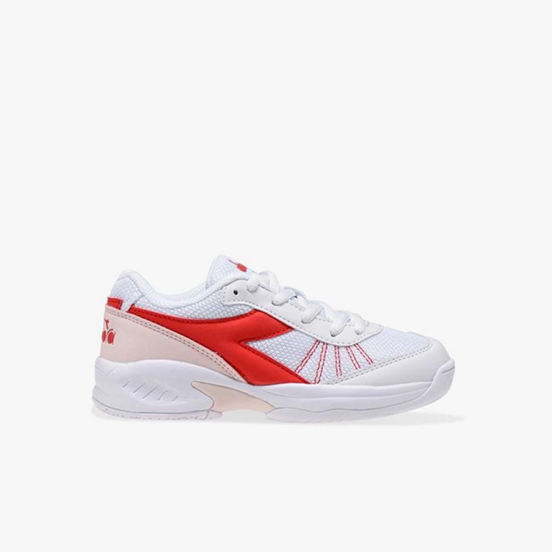 Chaussure Tennis Diadora S. Challenge Enfant Rouge | RTCAJZY-20