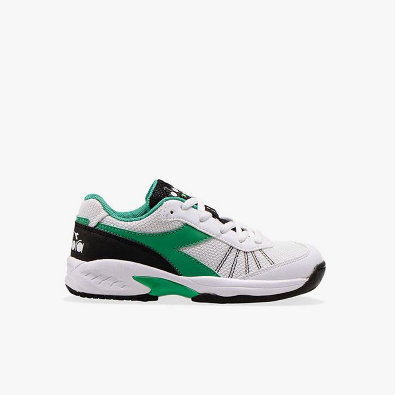 Chaussure Tennis Diadora S. Challenge Enfant Vert | UZDLBTF-05