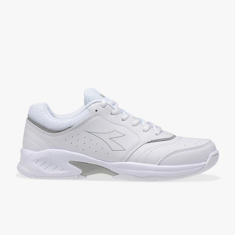 Chaussure Tennis Diadora Smash Femme Blanche | NWRVBSC-50